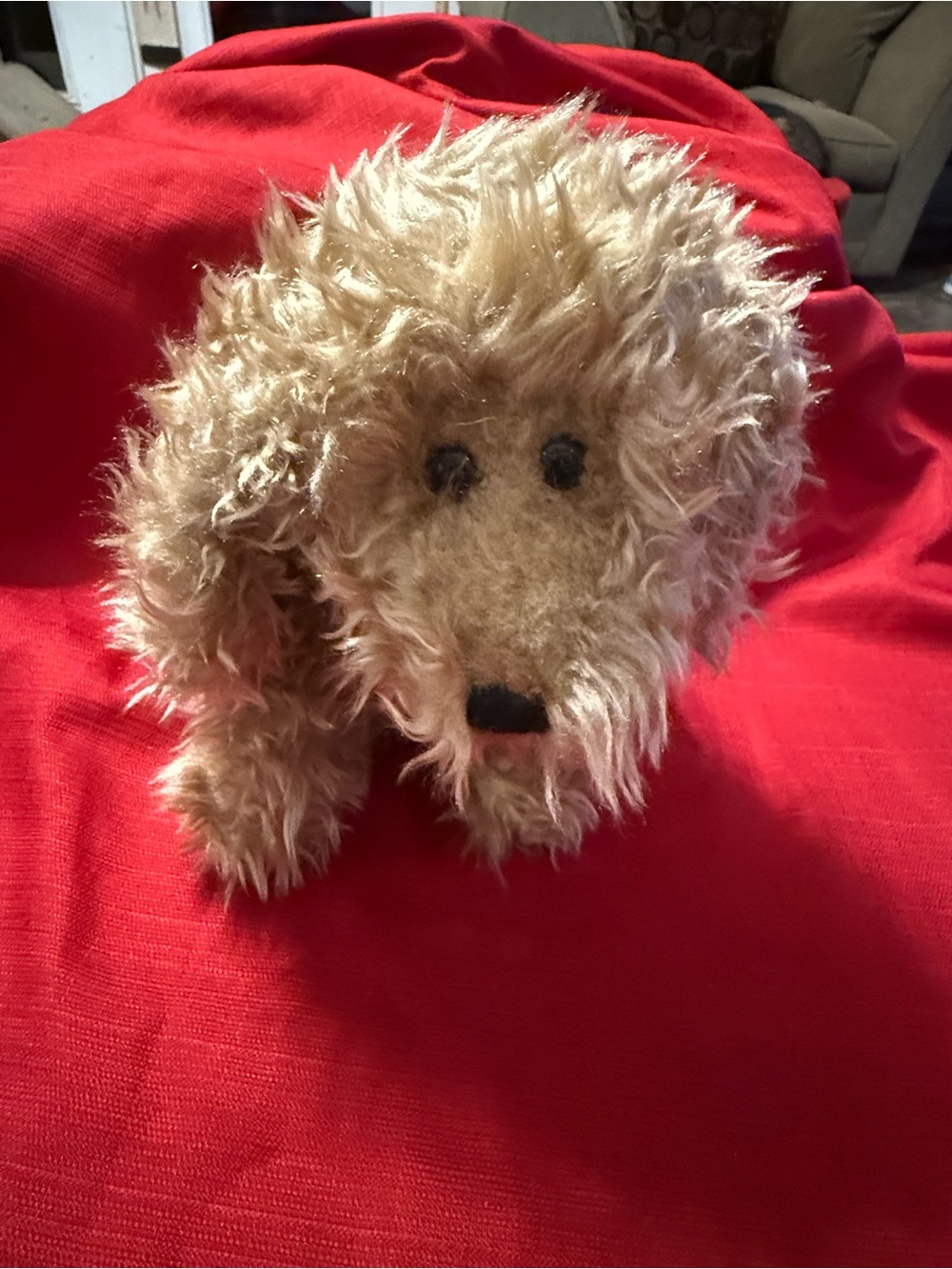 Plush Russ Tan “Fluppy” Dog - vintage